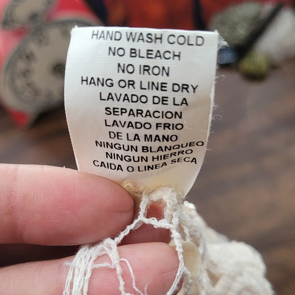 Cream Lace Crochet Shrug One Size - Picture 7 of 9